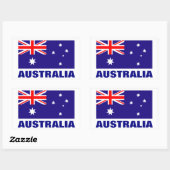 Aufkleber für australische Flagge | Personalisierb (Blatt)