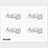 Aufkleber für australische Party (Blatt)