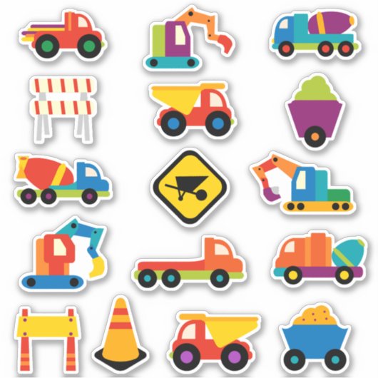 Aufkleber für Baukinder (Vorderseite)