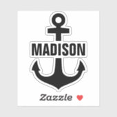 Aufkleber für benutzerdefinierte Ankernamen (Blatt)