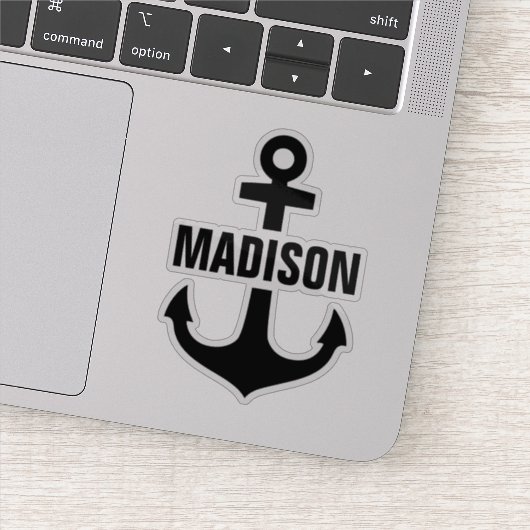 Aufkleber für benutzerdefinierte Ankernamen (Detail)