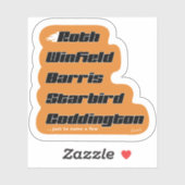 Aufkleber für benutzerdefinierte Familie (Blatt)