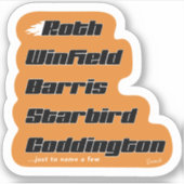 Aufkleber für benutzerdefinierte Familie (Vorderseite)