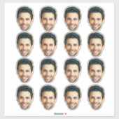 Aufkleber für benutzerdefinierte Fotos | Custom Fa (Blatt)