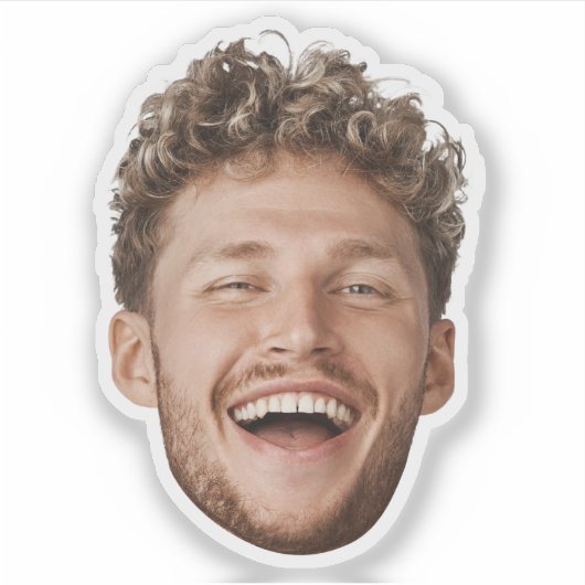 Aufkleber für benutzerdefinierte Gesichtshälfte -  (Vorderseite)