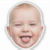 Aufkleber für benutzerdefinierte Gesichtshälfte -  (Vorderseite)