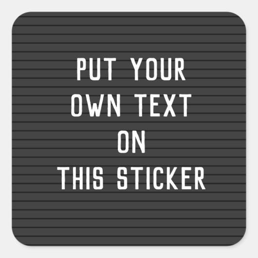 Aufkleber für benutzerdefinierte Letterboards (Vorderseite)