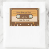 Aufkleber für benutzerdefinierte Message-Kassetten (Tasche)