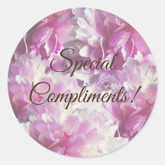 Aufkleber für benutzerdefinierte Textfloralfarben (Vorderseite)