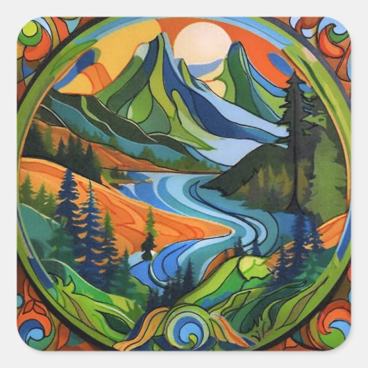 Aufkleber für Berge und Außenbereiche (Vorderseite)