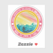 Aufkleber für Bergsteiger (Blatt)