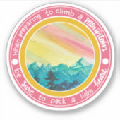 Aufkleber für Bergsteiger (Vorderseite)