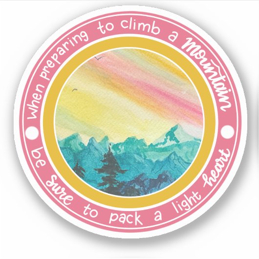 Aufkleber für Bergsteiger (Vorderseite)