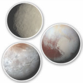 Aufkleber für besichtigte Zwergplaneten (Vorderseite)