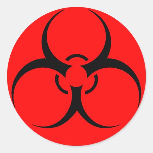 Aufkleber für Biogefährdungen (Vorderseite)