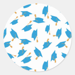 Aufkleber für Blau- und Gold-Abschluss