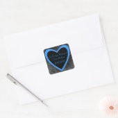 Aufkleber für blaues Beileid (Umschlag)