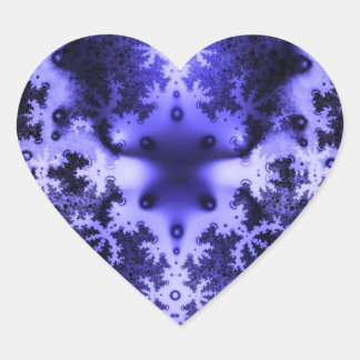 Aufkleber für blaues Fraktal