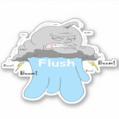 Aufkleber für blaues Wasser (Vorderseite)