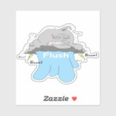 Aufkleber für blaues Wasser (Blatt)