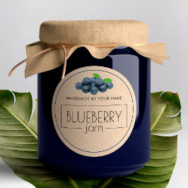 Aufkleber für Blueberry-Marmelade