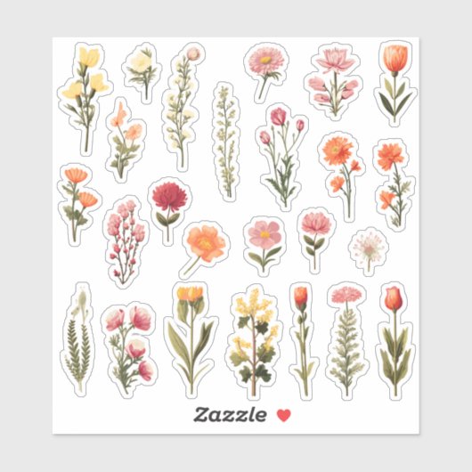 Aufkleber für Blume (Blatt)