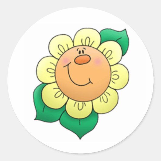 Aufkleber für Blume (Vorderseite)