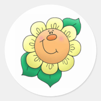 Aufkleber für Blume