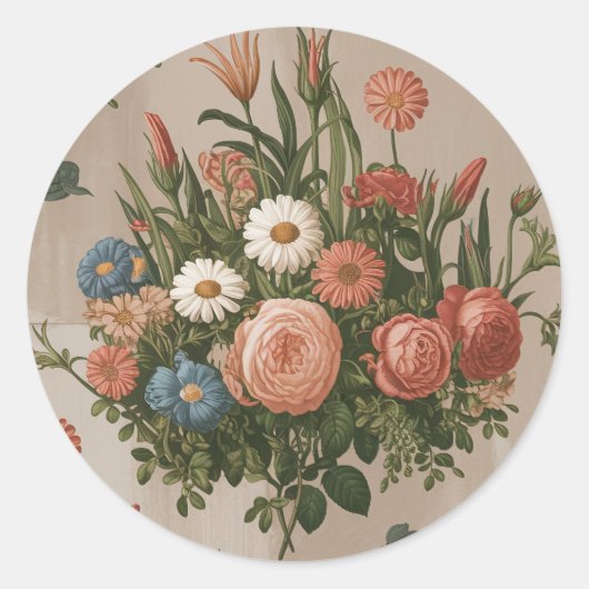 Aufkleber für Blume (Vorderseite)