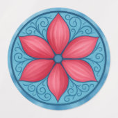 Aufkleber für Blume (Design 2)