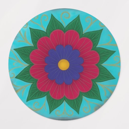 Aufkleber für Blume (Design 1)