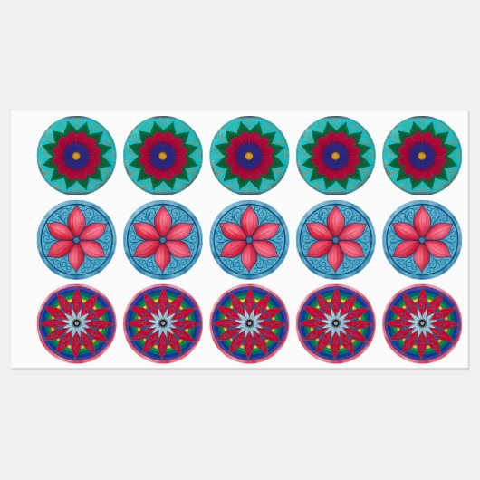 Aufkleber für Blume (Blatt)