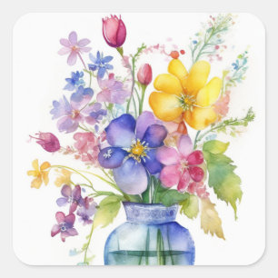 Aufkleber für Blume
