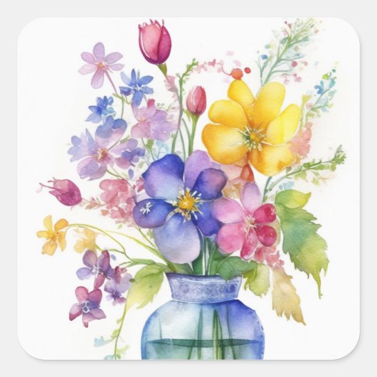 Aufkleber für Blume (Vorderseite)