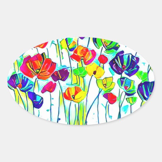 Aufkleber für Blume (Vorderseite)