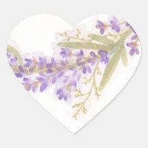 Aufkleber für Blume des Aquarelllavenders