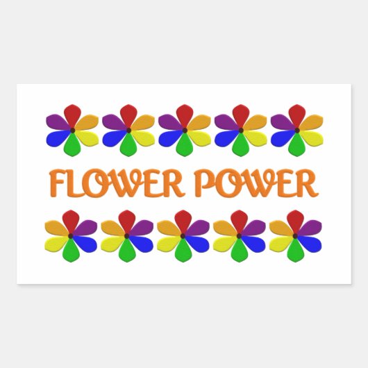 Aufkleber für Blume Power (Vorderseite)