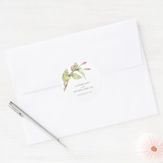 Aufkleber für Bohemische Gastgeschenk Hochzeit (Umschlag)