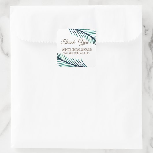 Aufkleber für botanisches Brautparty (Tasche)