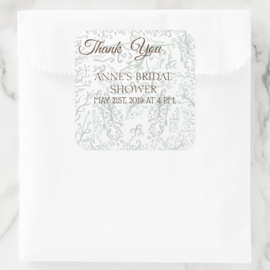 Aufkleber für botanisches Brautparty (Tasche)