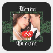 Aufkleber für Braut und Foto (Vorderseite)