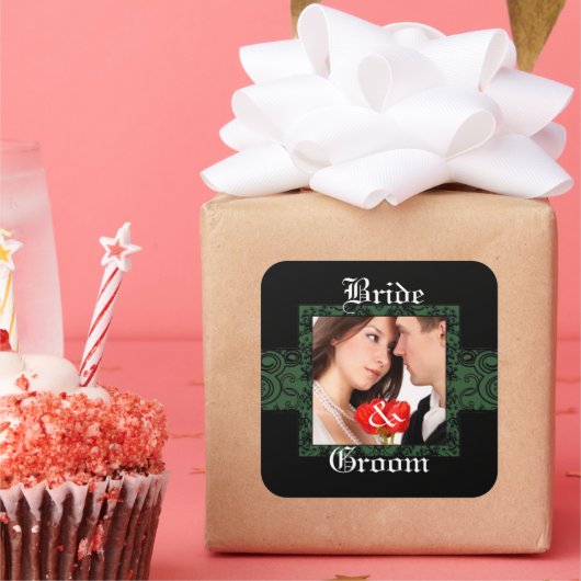 Aufkleber für Braut und Foto (Party)