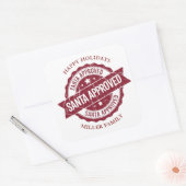 Aufkleber für Briefmarke mit Santa-Genehmigung (Umschlag)