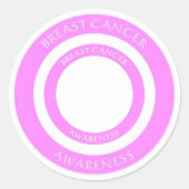 Aufkleber für Brustkrebs (Vorderseite)