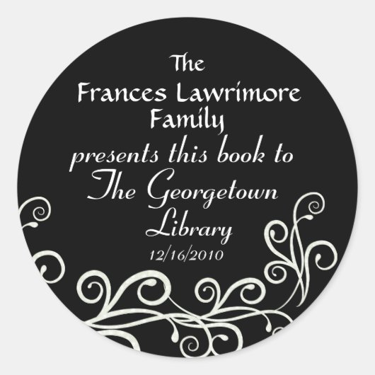 Aufkleber für Buchzeichen durch SRF (Vorderseite)