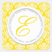 Aufkleber für Cadmium-Monogramm-Gastgeschenk (Vorderseite)