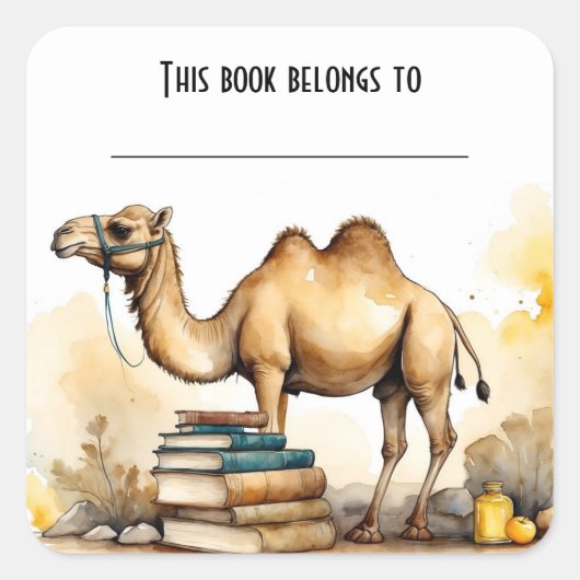 Aufkleber für Camel- und Bücher-Buchzeichen (Vorderseite)