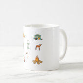 Aufkleber für Camping im Freien Kaffeetasse (VorderseiteRechts)