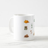 Aufkleber für Camping im Freien Kaffeetasse (Vorderseite Links)