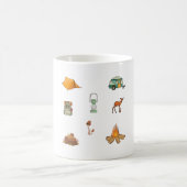 Aufkleber für Camping im Freien Kaffeetasse (Mittel)
